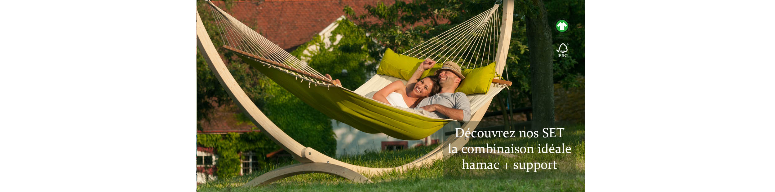 La Siesta ensemble support bopis avec hamac  barre
