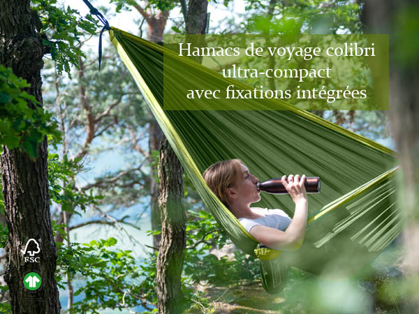 hamac voyage ultra compact Colibri La siesta