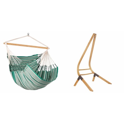 La Siesta - Chaise-hamac Habana Agave Comfort en coton bio - Gamm vert