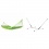 LA SIESTA - ALISIO Hamac  barres Simple Alisio Lime (Outdoor) + Support Rglable pour hamac simple Nautico