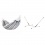 LA SIESTA - BRISA Hamac Simple Bleu Sea Salt (Outdoor) + Support Rglable pour hamac simple Nautico