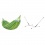 LA SIESTA - BRISA Hamac Simple Lime (Outdoor) + Support Rglable pour hamac simple Nautico