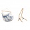 LA SIESTA - Chaise-Hamac Comfort DOMINGO Sea Salt (Outdoor) + Support bois Universel CALMA Nature pour hamac chaise