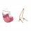 LA SIESTA - Chaise-Hamac Comfort HABANA Flamingo en coton bio + Support bois Universel CALMA Nature pour hamac chaise