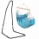Chaise Hamac Habana Azure Comfort coton bio + Support Acier Mditerraneo