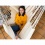 Chaise-Hamac Kingsize HABANA Latte en coton bio