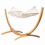 Hamac  barre Double Florencia Latte (Coton Bio) + support Double Elipso