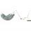MODESTA Hamac Double en Coton Bio Agave + Support Rglable Mediterraneo Crme