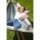 MODESTA Hamac Simple en Coton Bio Olive + Support Elipso Simple