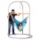 LA SIESTA - Chaise-Hamac Basic DOMINGO Lime (Outdoor) + Support pour Chaise-Hamac Romano Silver