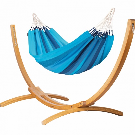 Hamac Simple Orquidea Lagoon (Coton) + Support Simple Elipso