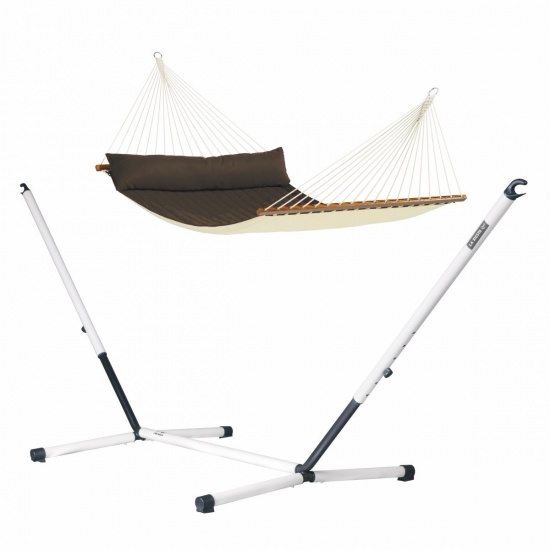 Hamac  barres kingsize Alabama Arabica avec support familial NAUTICO