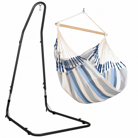 Chaise Hamac Domingo Sea Salt Basic (Outdoor) + Support Acier Mditerraneo