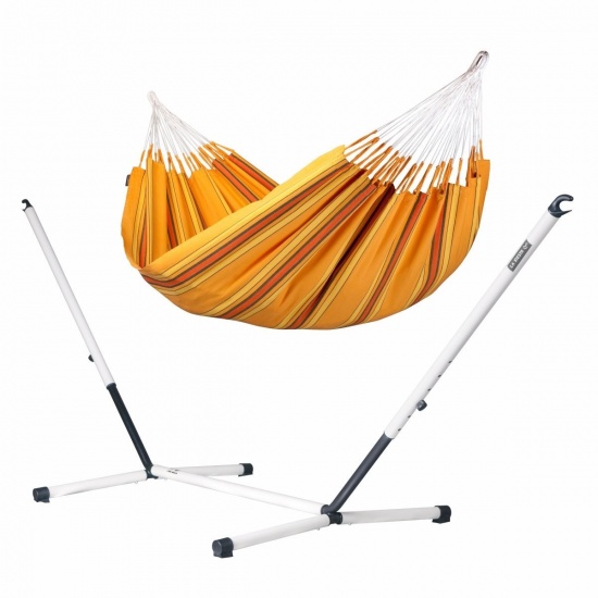 LA SIESTA - Currambera Apricot - Hamac double avec support double NAUTICO