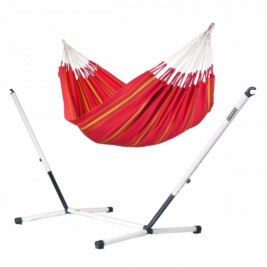 LA SIESTA - Currambera Cherry - Hamac double avec support double NAUTICO