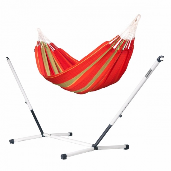 LA SIESTA - Flora Chilli - Hamac familial coton bio avec support familial NAUTICO
