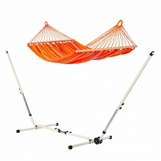 Hamac  barre Double Alisio Toucan (Outdoor) + support Mediterraneo
