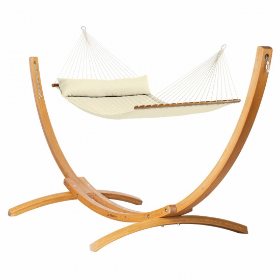 Hamac  barre Kingsize rembourr Alabama Vanilla + Support Kingsize Elipso