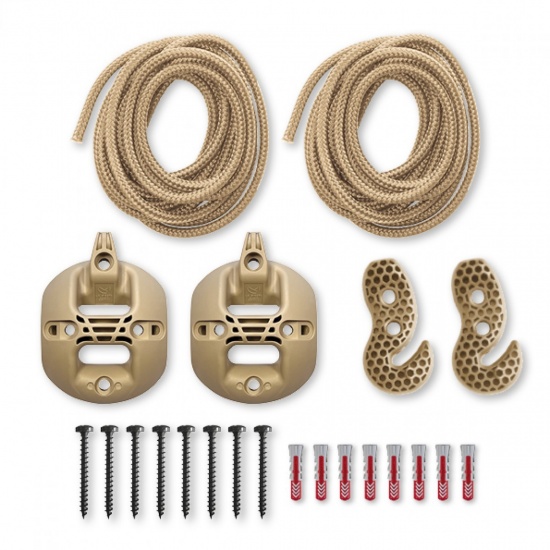 Set de fixation multi-surfaces pour hamac CasaMount Beige