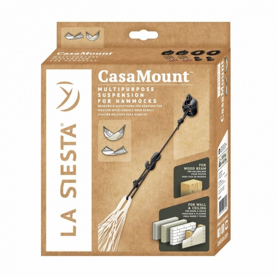 Set de fixation multi-surfaces pour hamac CasaMount Noir