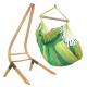 Chaise-Hamac Basic HABANA Jungle (Coton Bio) + Support bois Universel CALMA Nature pour hamac chaise