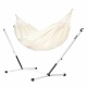 Hamac  double Brisa Vanilla (Outdoor) + Support pour Hamacs Doubles NAUTICO