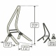 LA SIESTA- Chaise Hamac Domingo Comfort Cedar + Support en Bois Vela