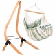 LA SIESTA- Chaise Hamac Domingo Comfort Cedar + Support en Bois Vela