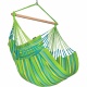 LA SIESTA- Chaise Hamac Domingo Lime Comfort + Support en Bois Vela
