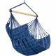 LA SIESTA- Chaise Hamac Domingo Comfort Marine + Support en Bois Vela