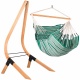 LA SIESTA- Chaise Hamac Habana Kingsize Agave coton bio + Support en Bois Vela