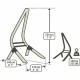 LA SIESTA- Chaise Hamac Habana Kingsize Onyx coton bio + Support en Bois Vela