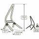 LA SIESTA- Chaise Hamac Habana Kingsize Zebra coton bio + Support en Bois Vela