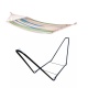 Set CHILLOUNGE Green bay Pack hamac  barre Simple avec Support en acier