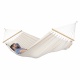 LA SIESTA - FLORENCIA Hamac  barres Simple Latte (Coton Bio) + Support Rglable pour hamac simple Nautico