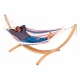 Pack CHILLOUNGE Palma Sunrise : Hamac  barres simple avec support en eucalyptus certifi FSC