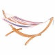 Pack CHILLOUNGE Palma Sunrise : Hamac  barres simple avec support en eucalyptus certifi FSC