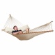 LA SIESTA - Hamac a barres rembourr Alabama Vanilla (Outdoor) + Support Rglable pour hamac familial Nautico