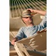 LA SIESTA - Hamac a barres rembourr Alabama Vanilla (Outdoor) + Support Rglable pour hamac familial Nautico