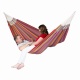 LA SIESTA - FLORA Hamac Double en coton bio Flowers + Support Rglable Mediterraneo Crme