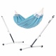 LA SIESTA - MODESTA Hamac Double en Coton Bio Azure + Support Rglable pour hamac double Nautico