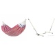 LA SIESTA - MODESTA Hamac Double en Coton Bio Flamingo + Support Rglable Mediterraneo Crme