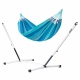 LA SIESTA - MODESTA Hamac Double en Coton Bio Lagoon + Support Rglable pour hamac double Nautico