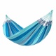 LA SIESTA - MODESTA Hamac Double en Coton Bio Lagoon + Support Rglable Mediterraneo Crme