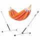 LA SIESTA - MODESTA Hamac Double en Coton Bio Volcano + Support Rglable pour hamac double Nautico