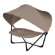 LA SIESTA - HAMAC LOUNGE XXL SERENITY TAUPE AVEC PARASOL