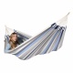 LA SIESTA - BRISA Hamac Simple Bleu Sea Salt (Outdoor) + Support Rglable Mediterraneo Crme