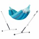 LA SIESTA - MODESTA Hamac Simple en Coton Bio Lagoon + Support Rglable pour hamac simple Nautico