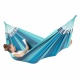 LA SIESTA - MODESTA Hamac Simple en Coton Bio Lagoon + Support Rglable Mediterraneo Crme