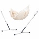 LA SIESTA - MODESTA Hamac Simple en Coton Bio Latte + Support Rglable pour hamac simple Nautico